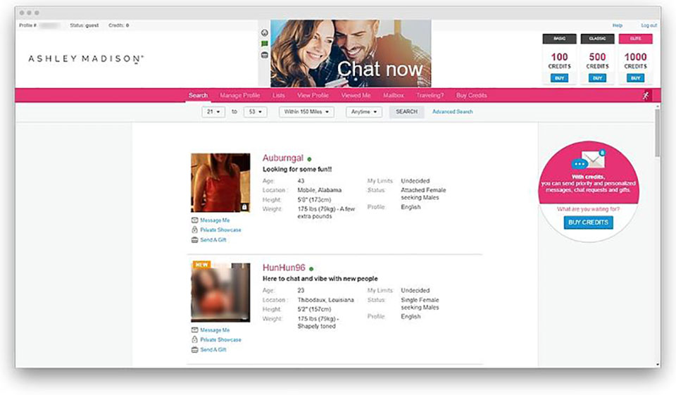 ashley madison website